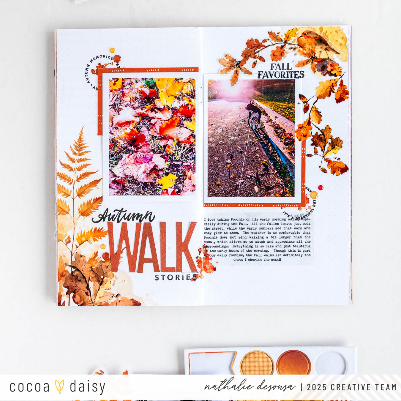 Simple Scrapbooking with October Glow Scrapbook kit