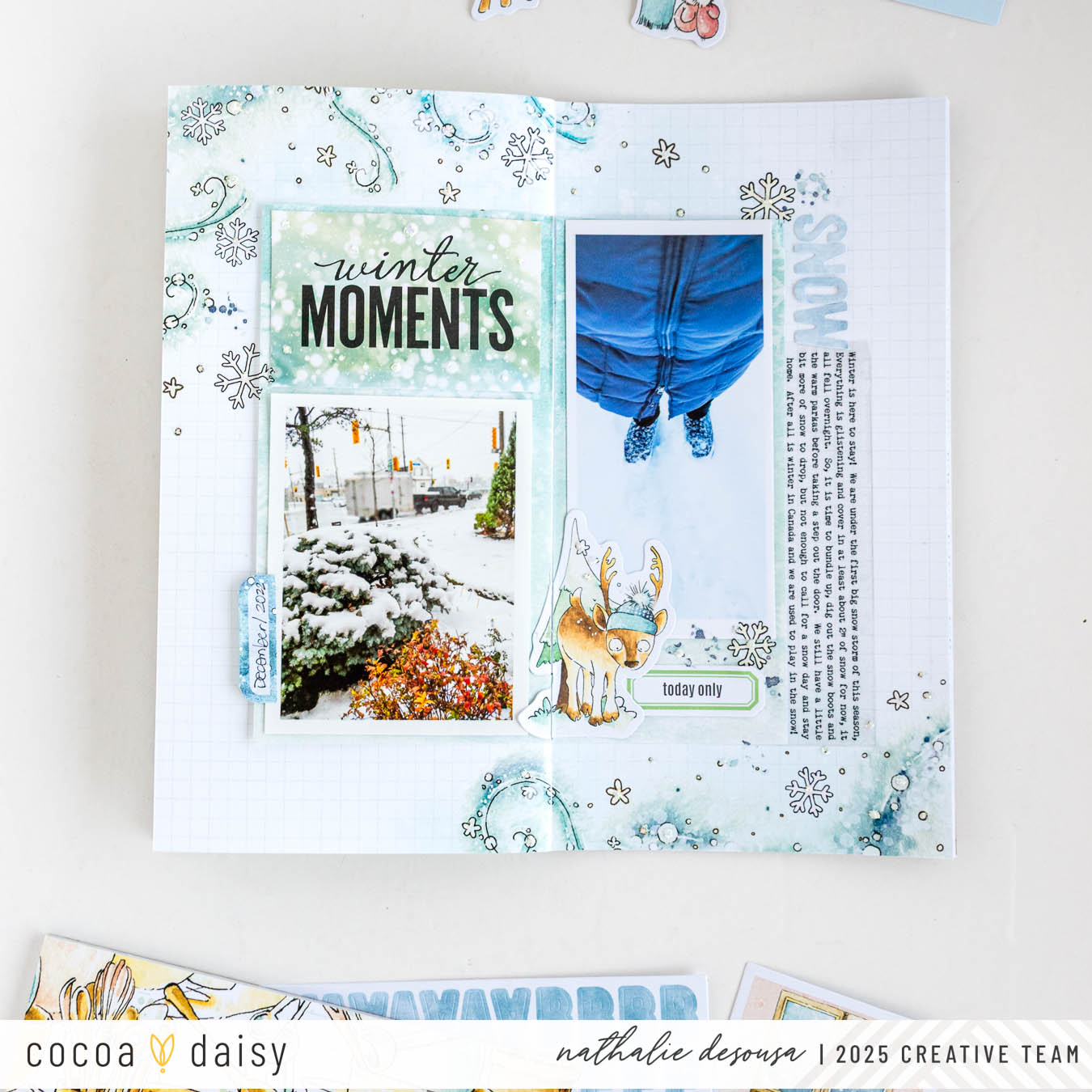 Small Scrapbooking with the Snow Day Society Creative Kit