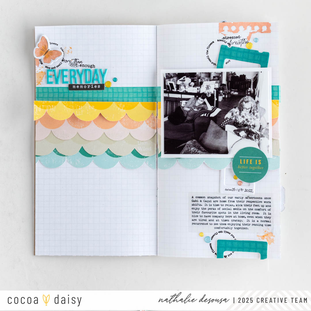 Flourish Scrapbook Kit Paper Ideas