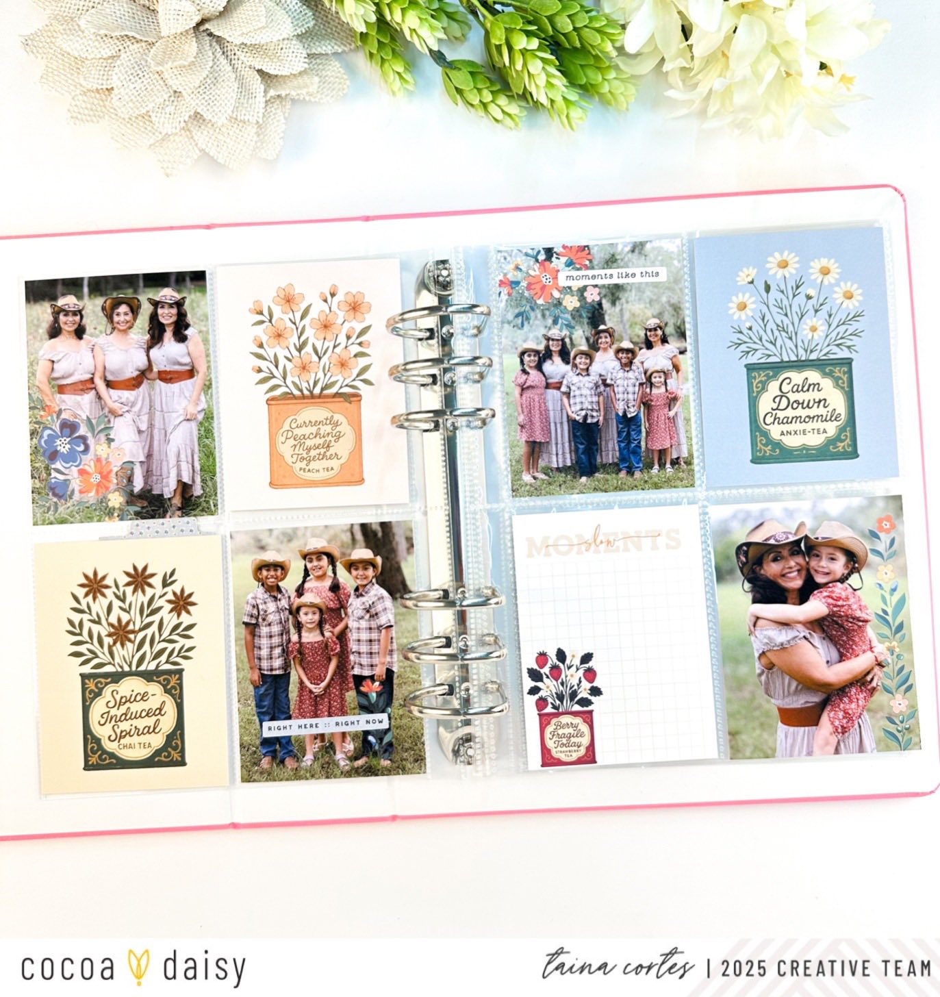 Matching Embellishments with Chapters of September Scrapbooking Kit