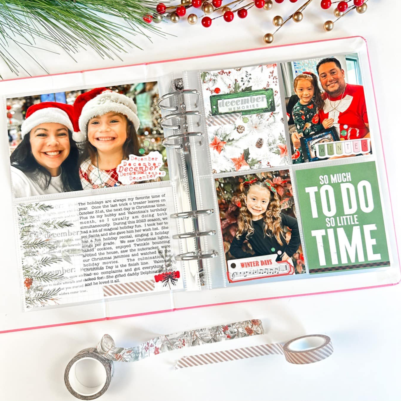 Pocket Pages with Cedar and Snow Scrapbooking Kit