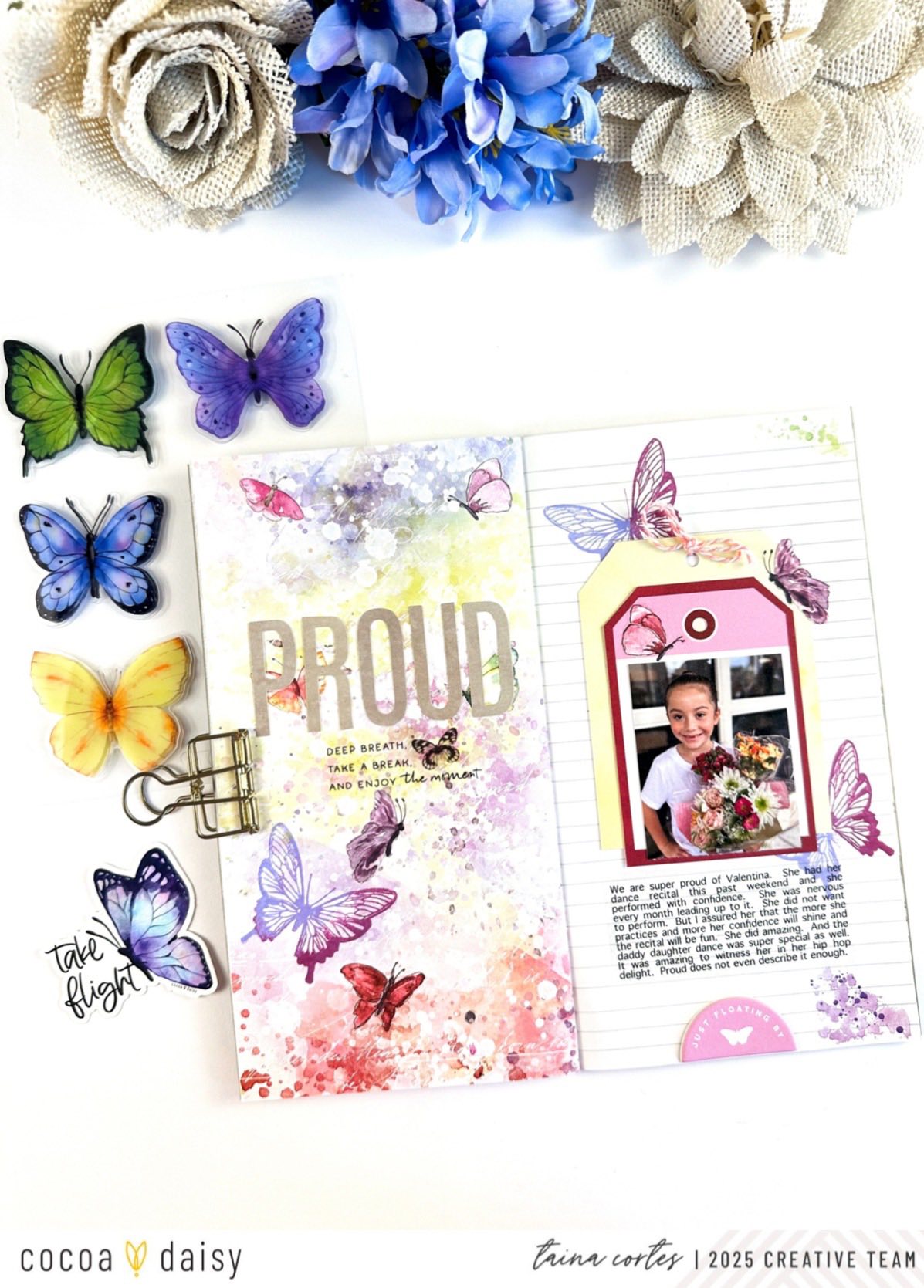 Simple Scrapbooking with the Fluttbery Scrapbooking Kits