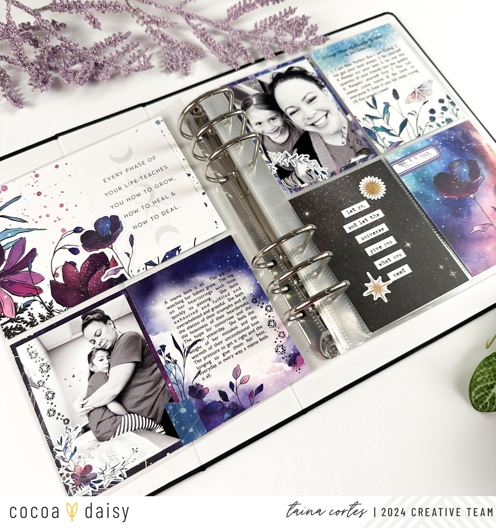 Pocket Page Designs with Silent Moon Memory Keeping Kits