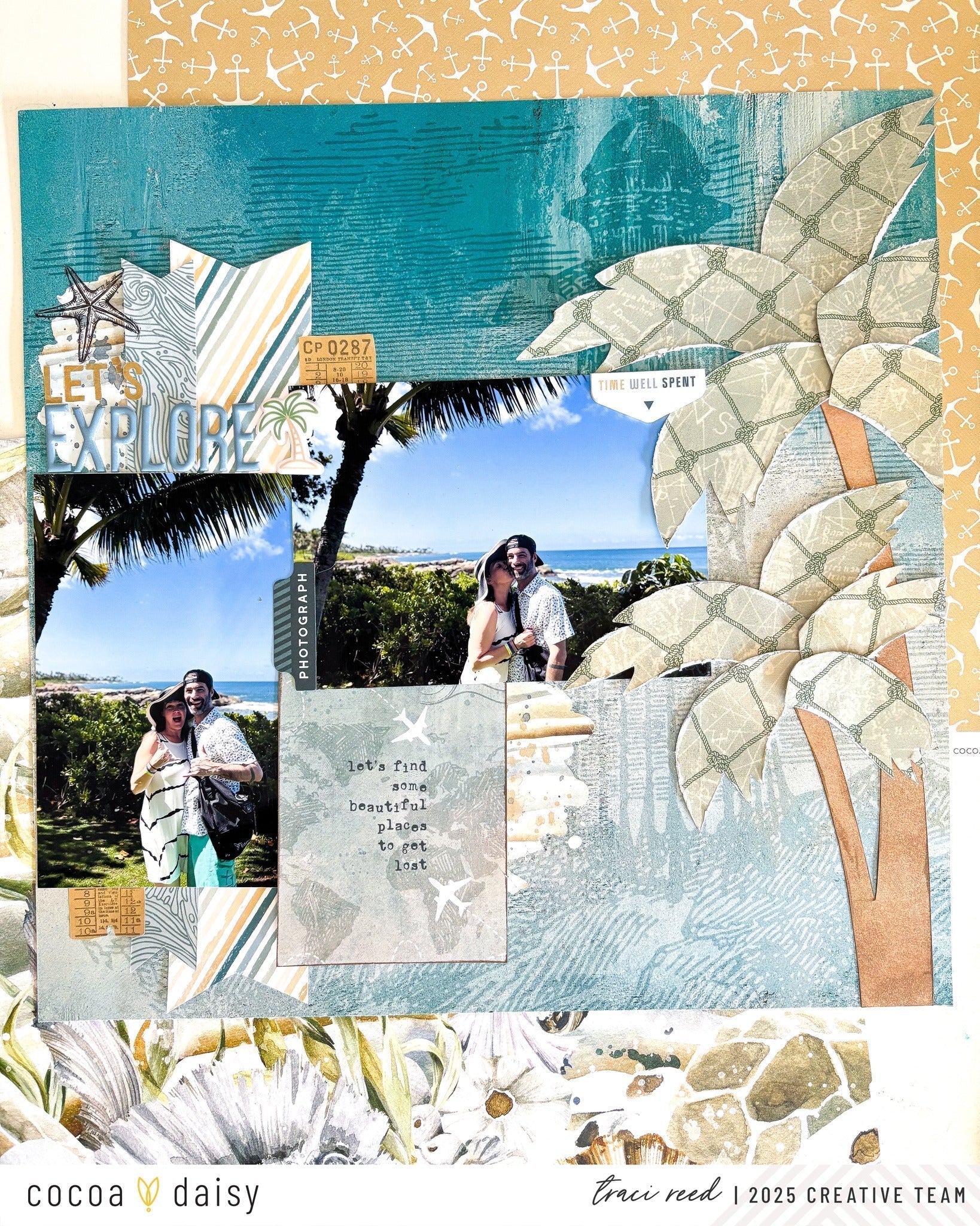 DIY Die-Cuts with the Where The Sea Scrapbook Papers