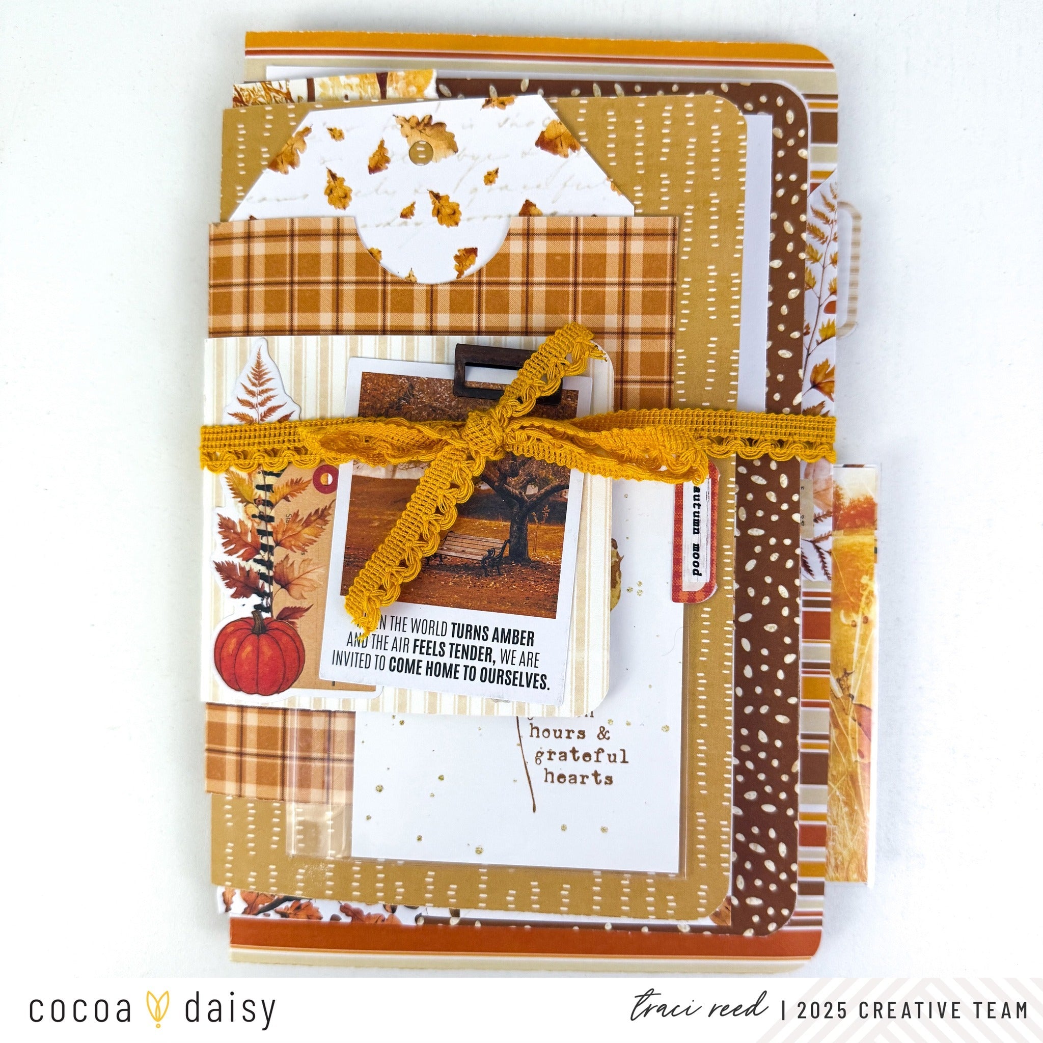 Make a Mini Album with October Glow Collection!