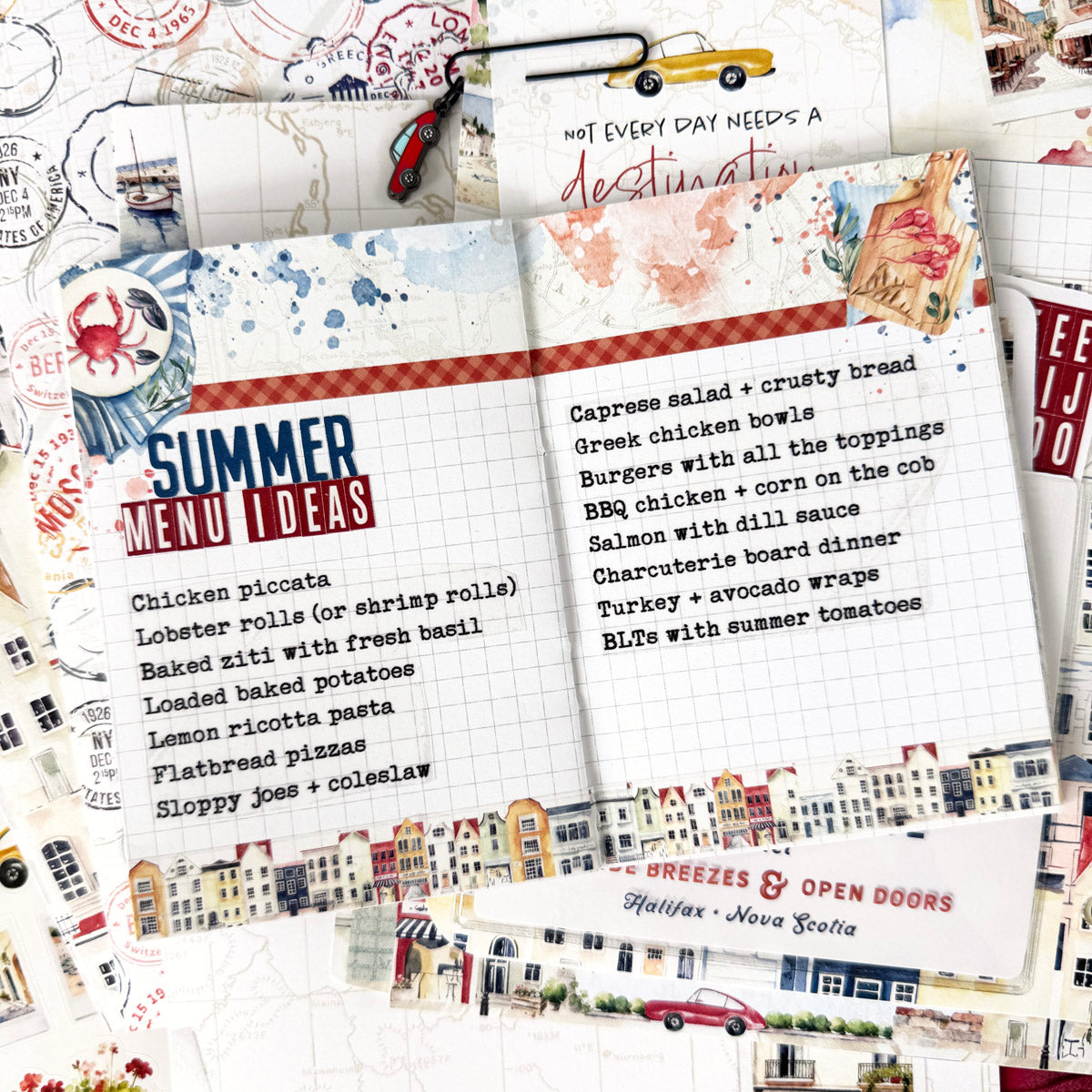 Summer Avenue Planner Kit - Choose your insert or notebook - June 2026