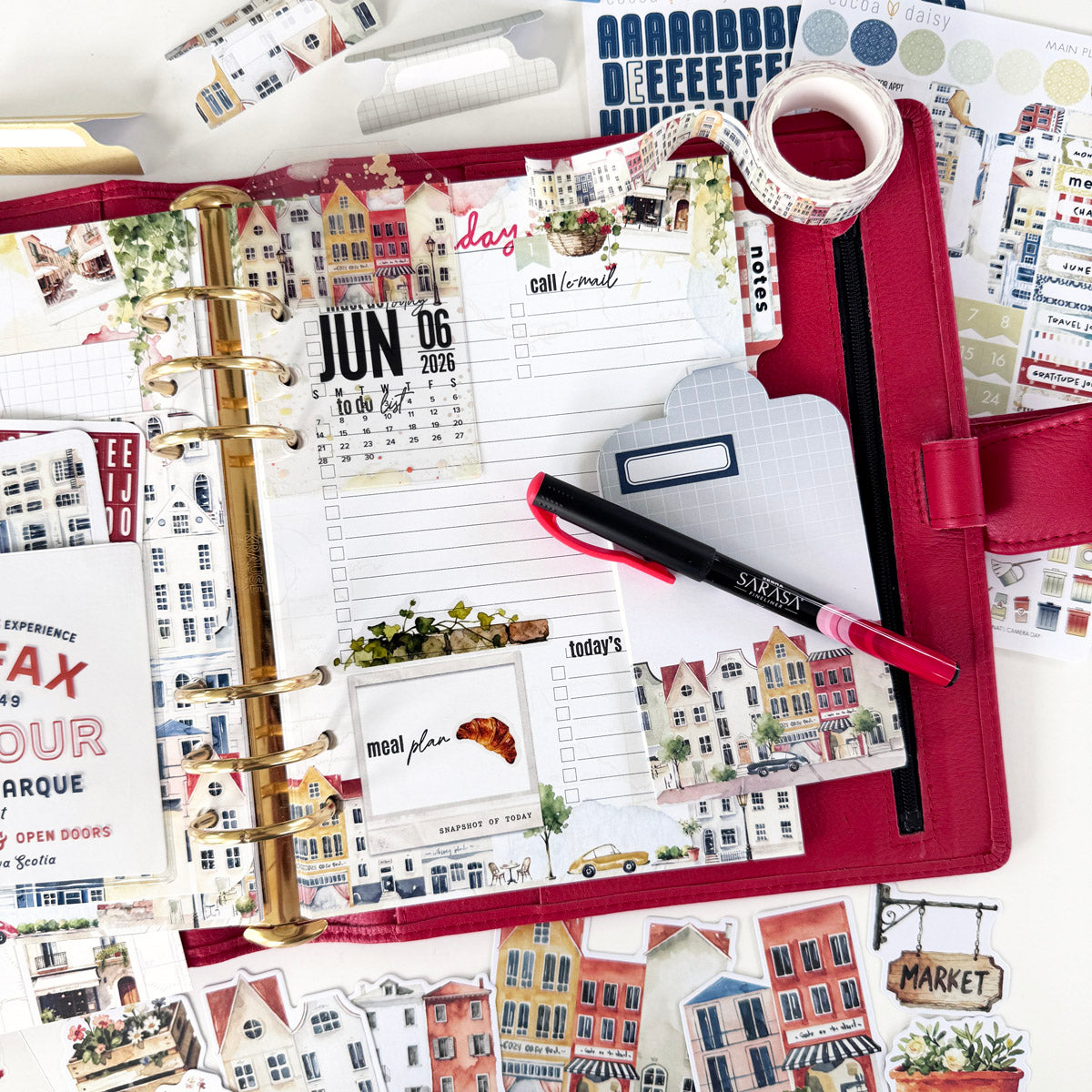 Summer Avenue Planner Kit - Choose your insert or notebook - June 2026
