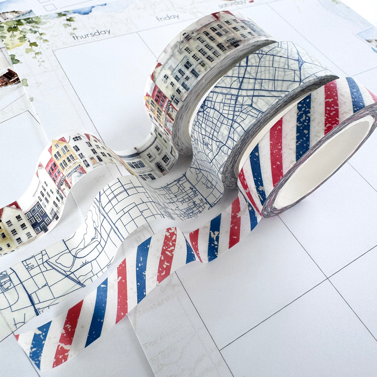 Summer Avenue Washi Trio - June 2026