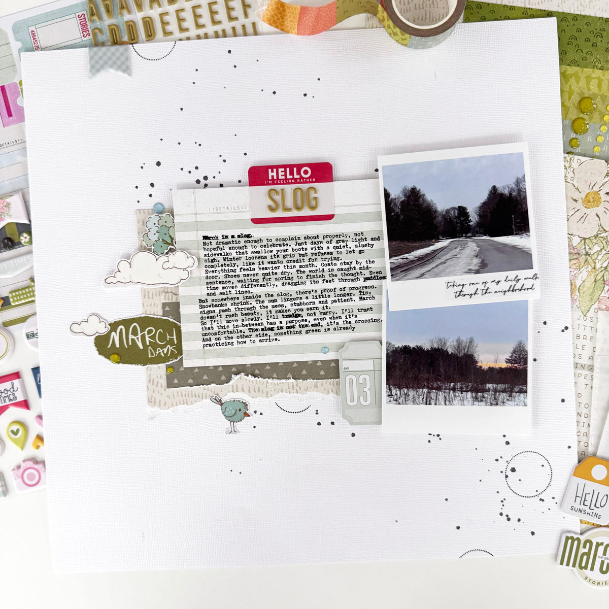 Scrapbooking Kit Subscription - Choose Your Add On - 1 month