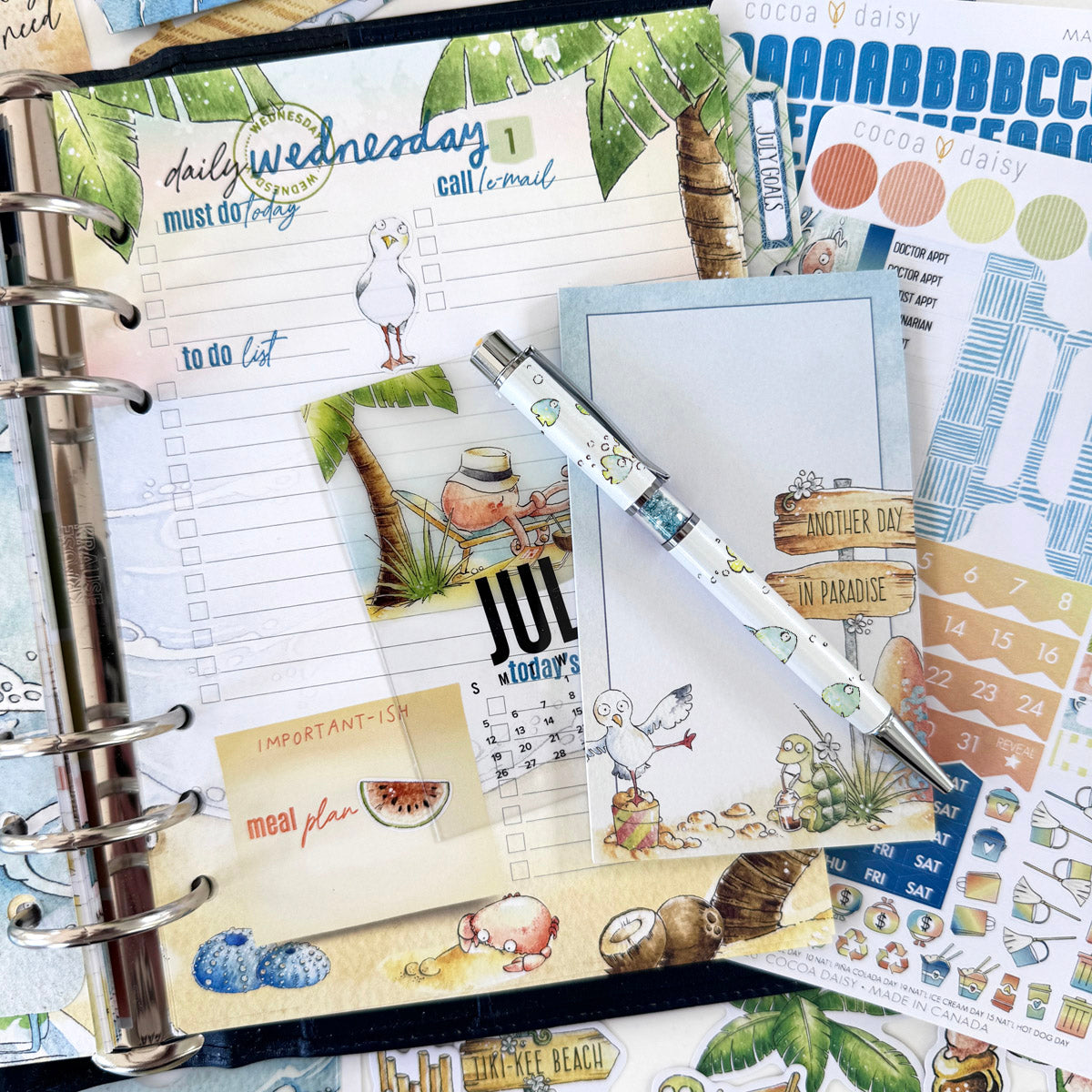 Coconut Cove Planner Kit - NO INSERTS - July 2026