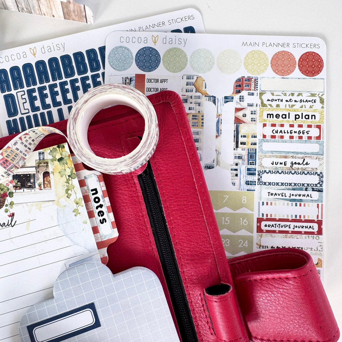Summer Avenue Planner Kit - Choose your insert or notebook - June 2026