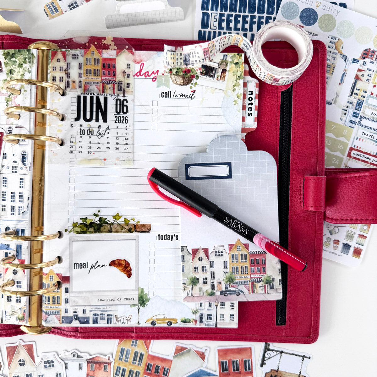 Summer Avenue Planner Kit - Choose your insert or notebook - June 2026