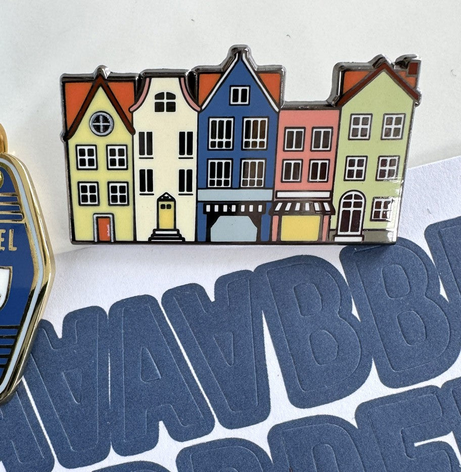 Limited Edition 2026 Travel Kit "Row Of Houses" Enamel Pin - June 2026