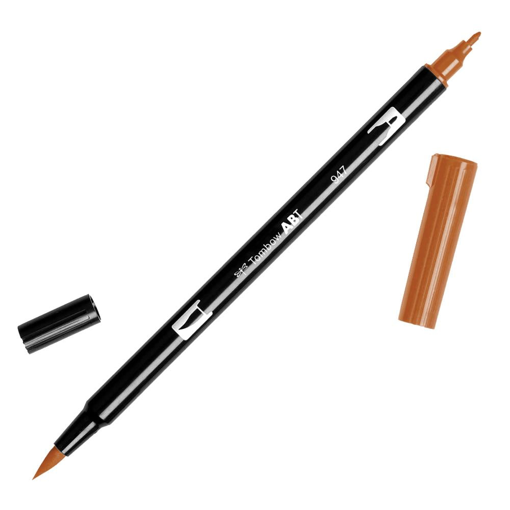 Tombow Dual Brush Pen Art Marker (947) Burnt Sienna