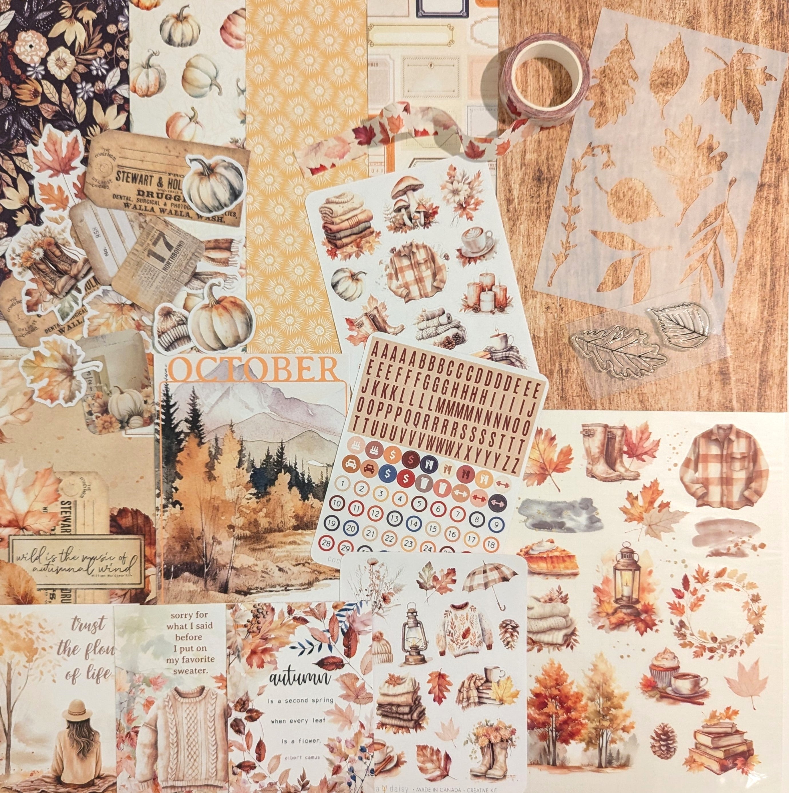 Cozy Season Bonus Memory Keeping & Planner Kit - October 2024