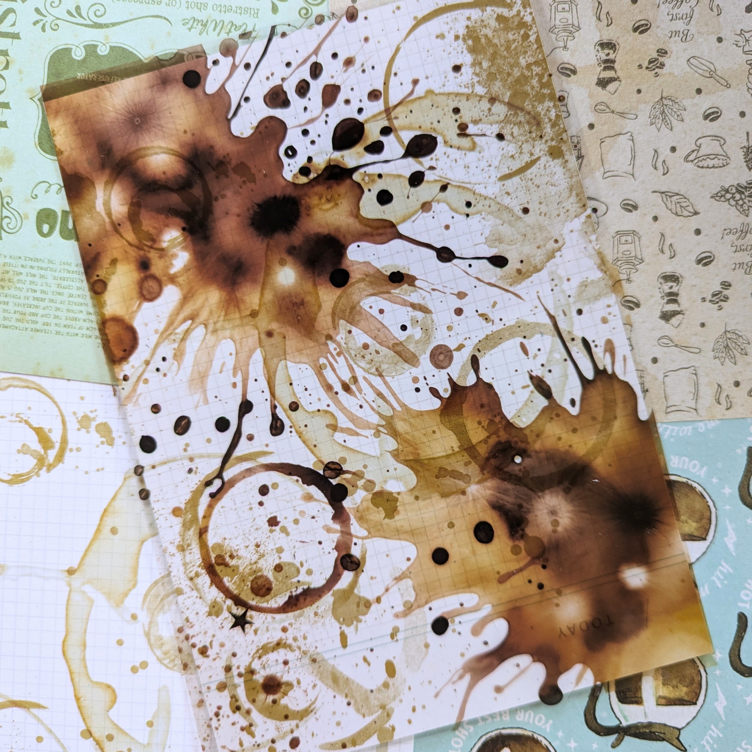 Chapters Coffee Splatter Overlay from the Coffee Kit - November 2024