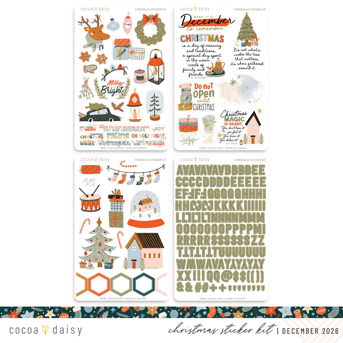 PREORDER: Christmas 2026 Bonus Kit + Sticker Bundle - December 2026