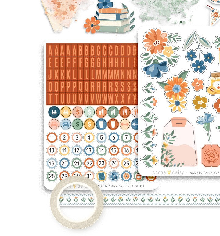 Chapters of September Alpha and Round Date Sticker Sheet - September 2025