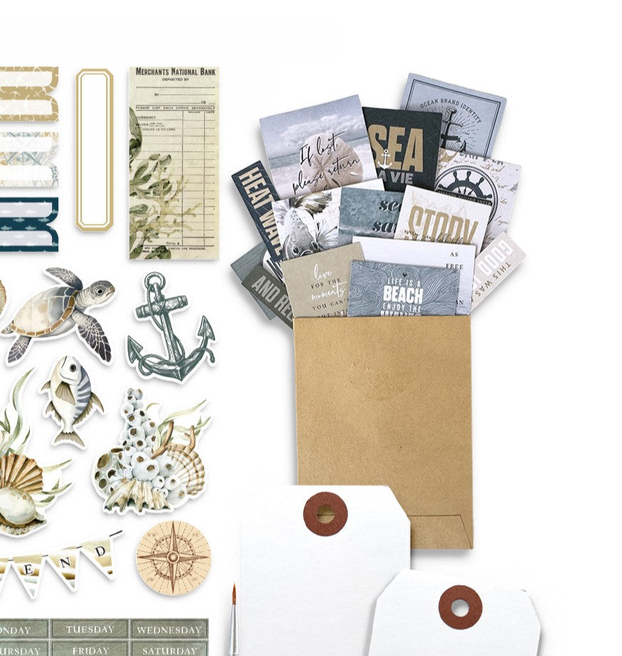 Where The Sea Dreams Decorative Cards in Kraft Envelope - July 2025