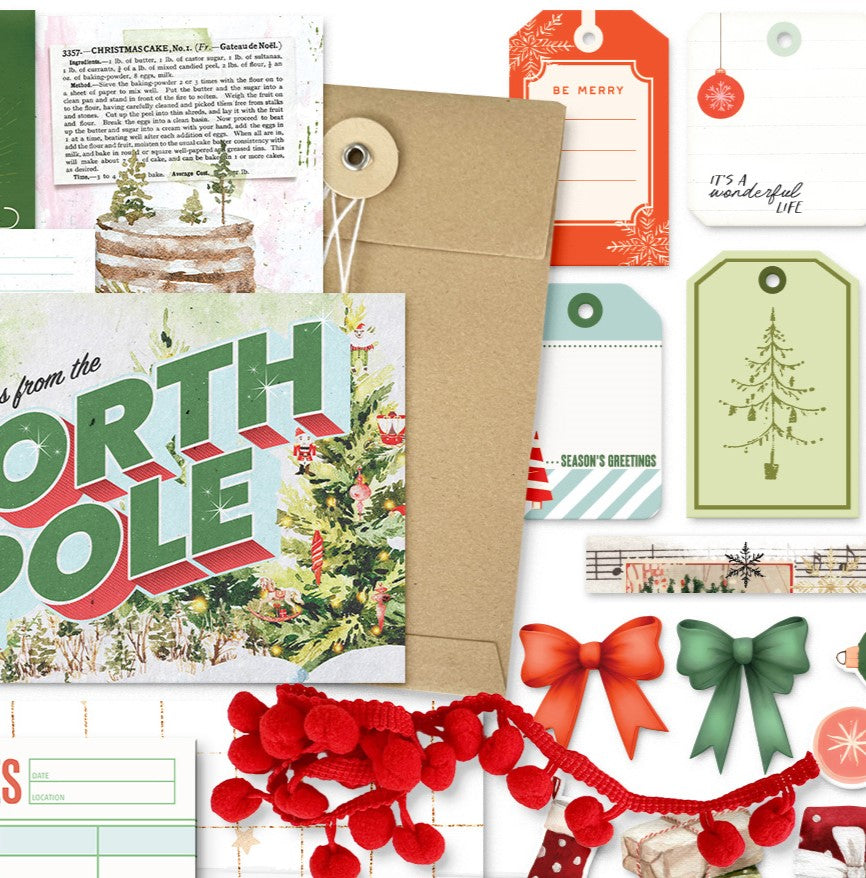 Cedar & Snow Kraft paper envelope from the Christmas Bonus Kit - December 2024