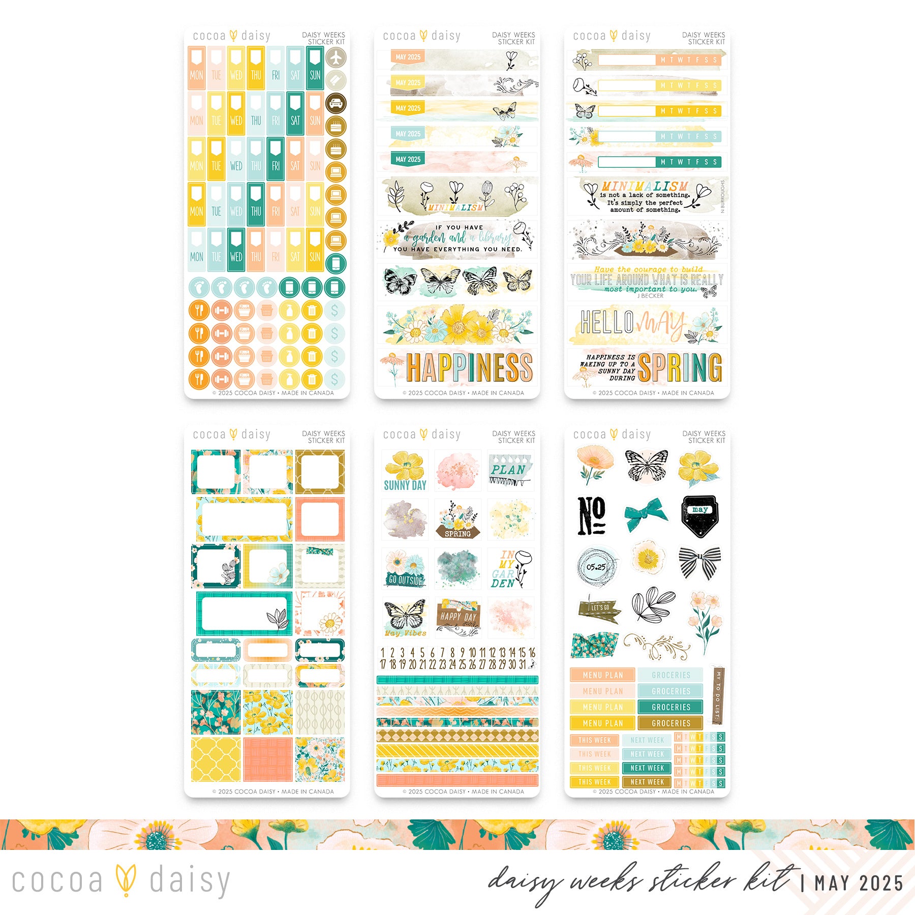 Daisy Weeks Sticker Kit Subscription - 1 month