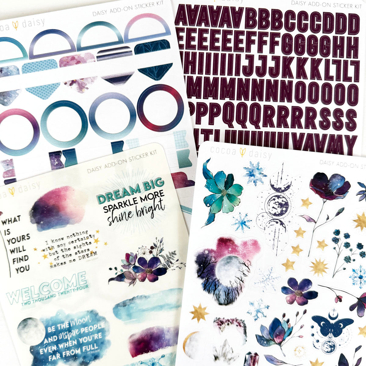 Glitter Multi ABC Sticker Sheet (94)* – Inspire-Create