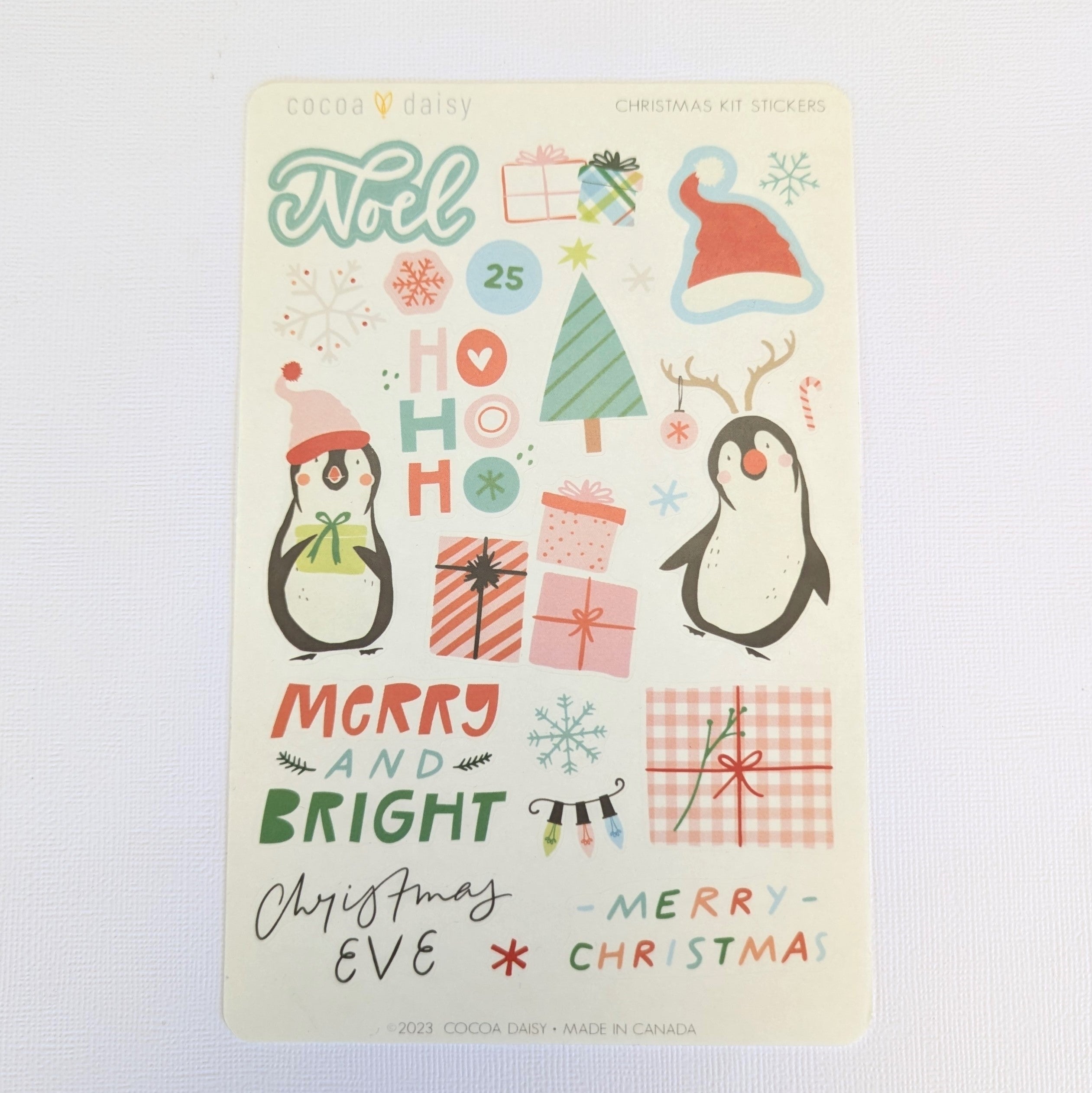 Let It Snow Large Vellum Sticker Sheet from the Christmas Bonus Kit - December 2023