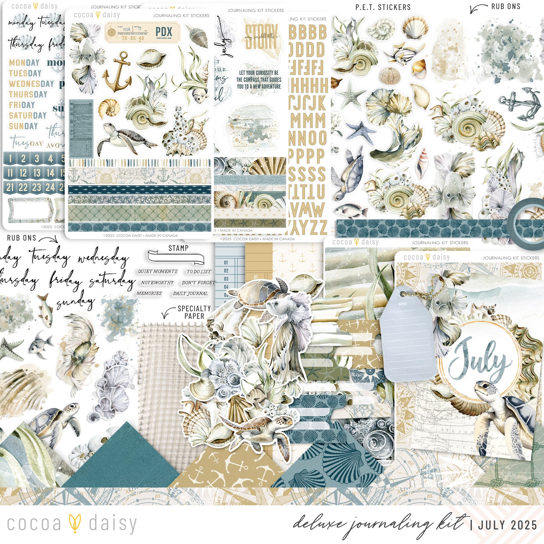 Where The Sea Dreams Deluxe Journaling Kit- July 2025