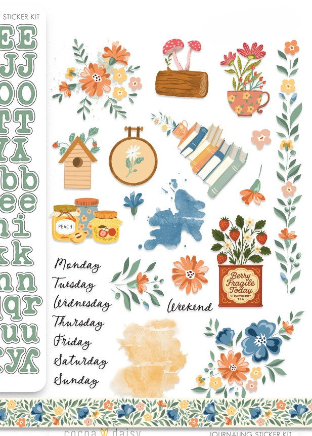 Chapters of September "Days Of The Week" Rub-On Transfers  - September 2025