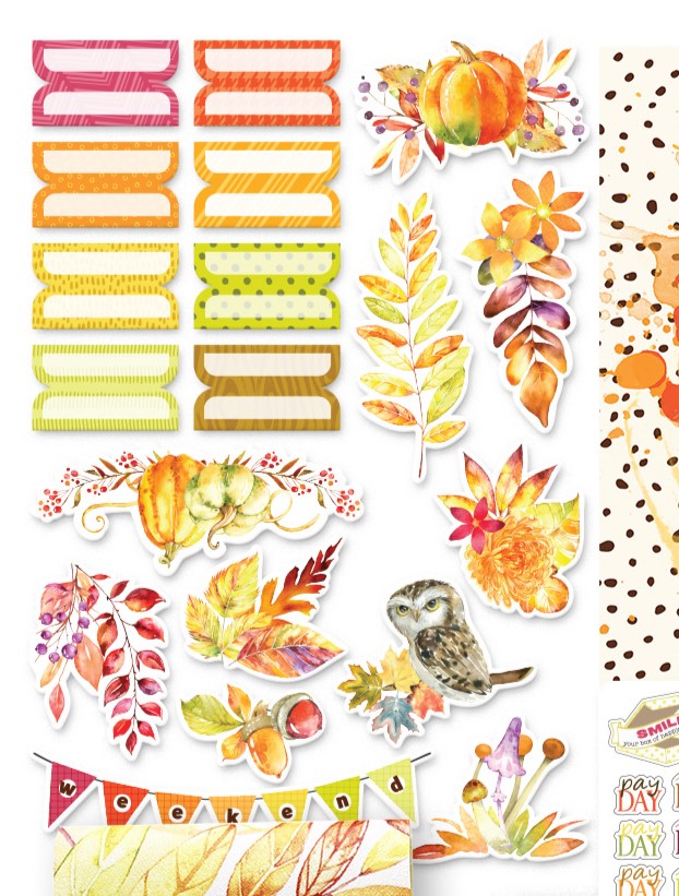 Autumn Whispers Planner Add On Die Cuts - October 2023