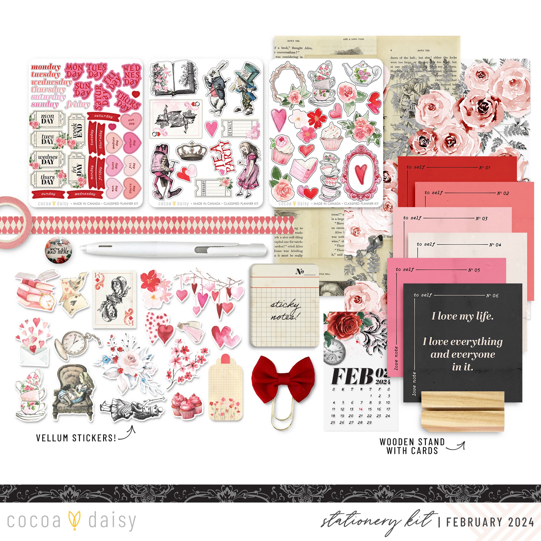 Wonderland Stationery Kit February 2024