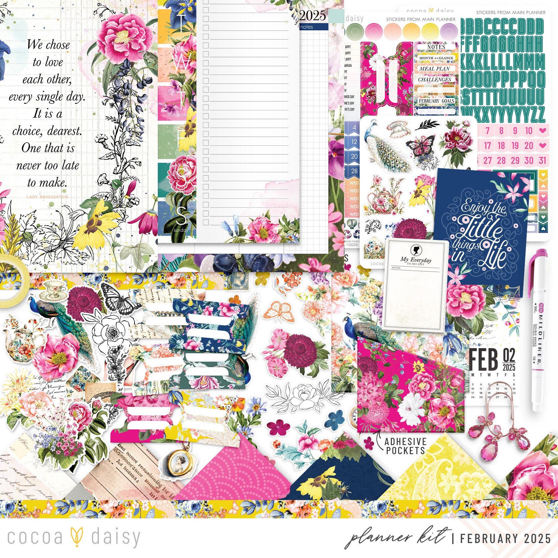 Penelope Planner Kit - Choose your insert or notebook - February 2025