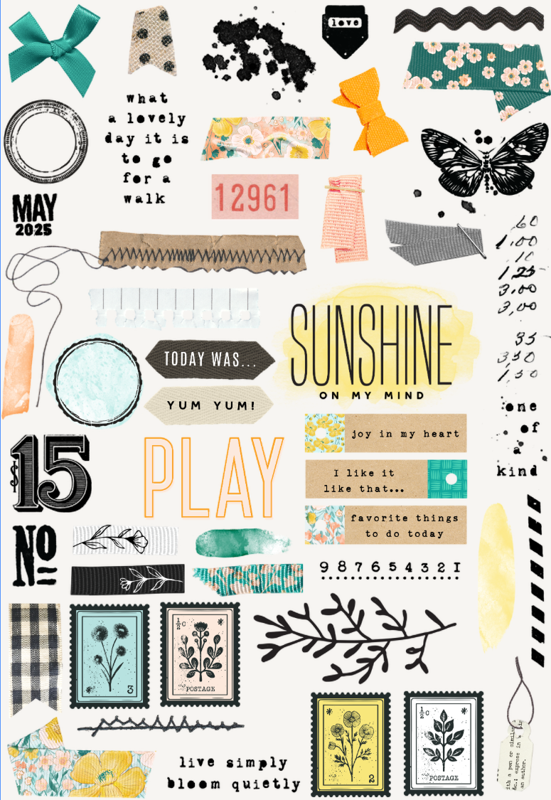 Flourish "Ephemera" Rub-On Transfers  - May 2025