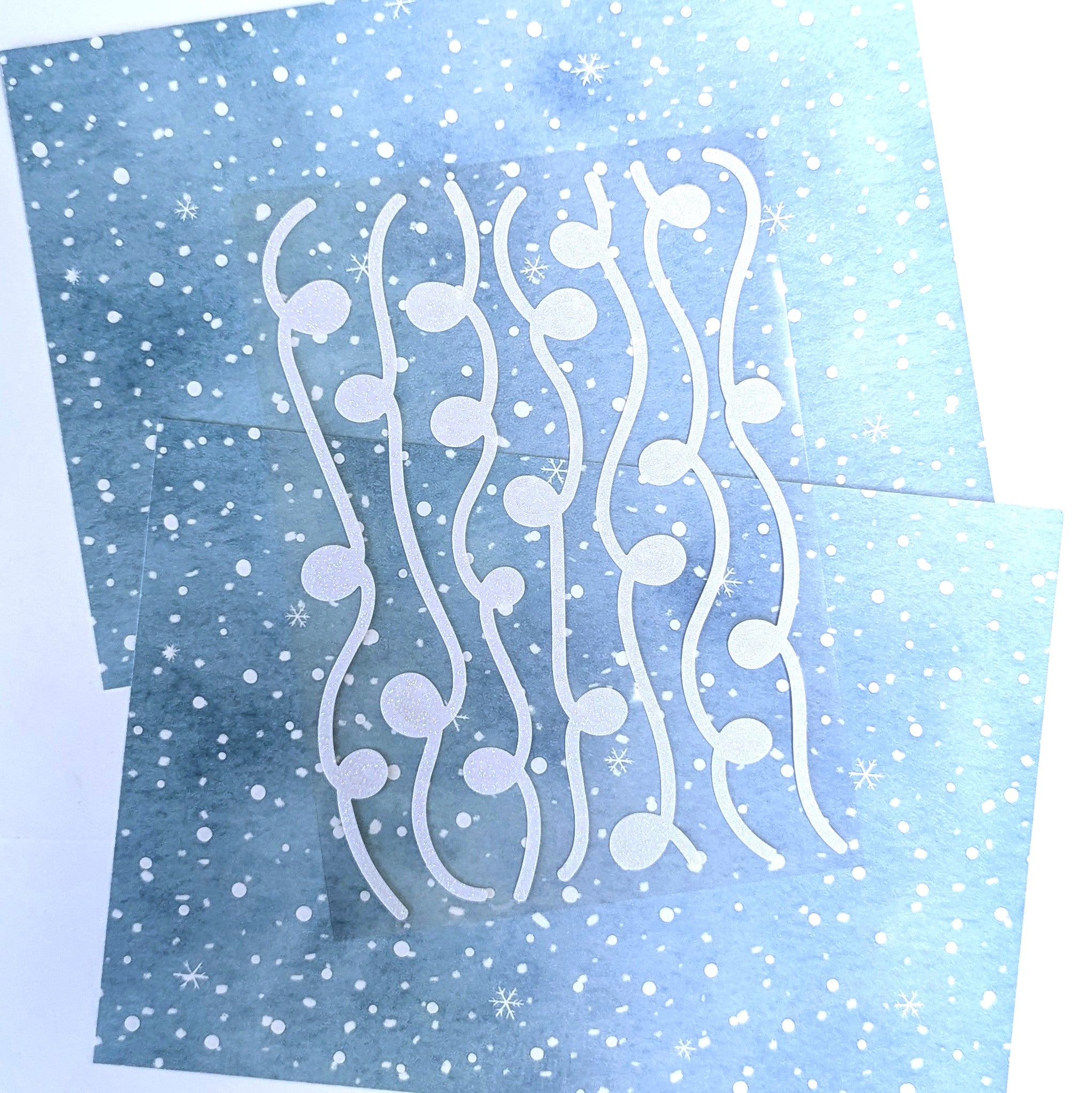 Christmas 2025 Bonus Kit Glitter Swirl Stickers - December 2025