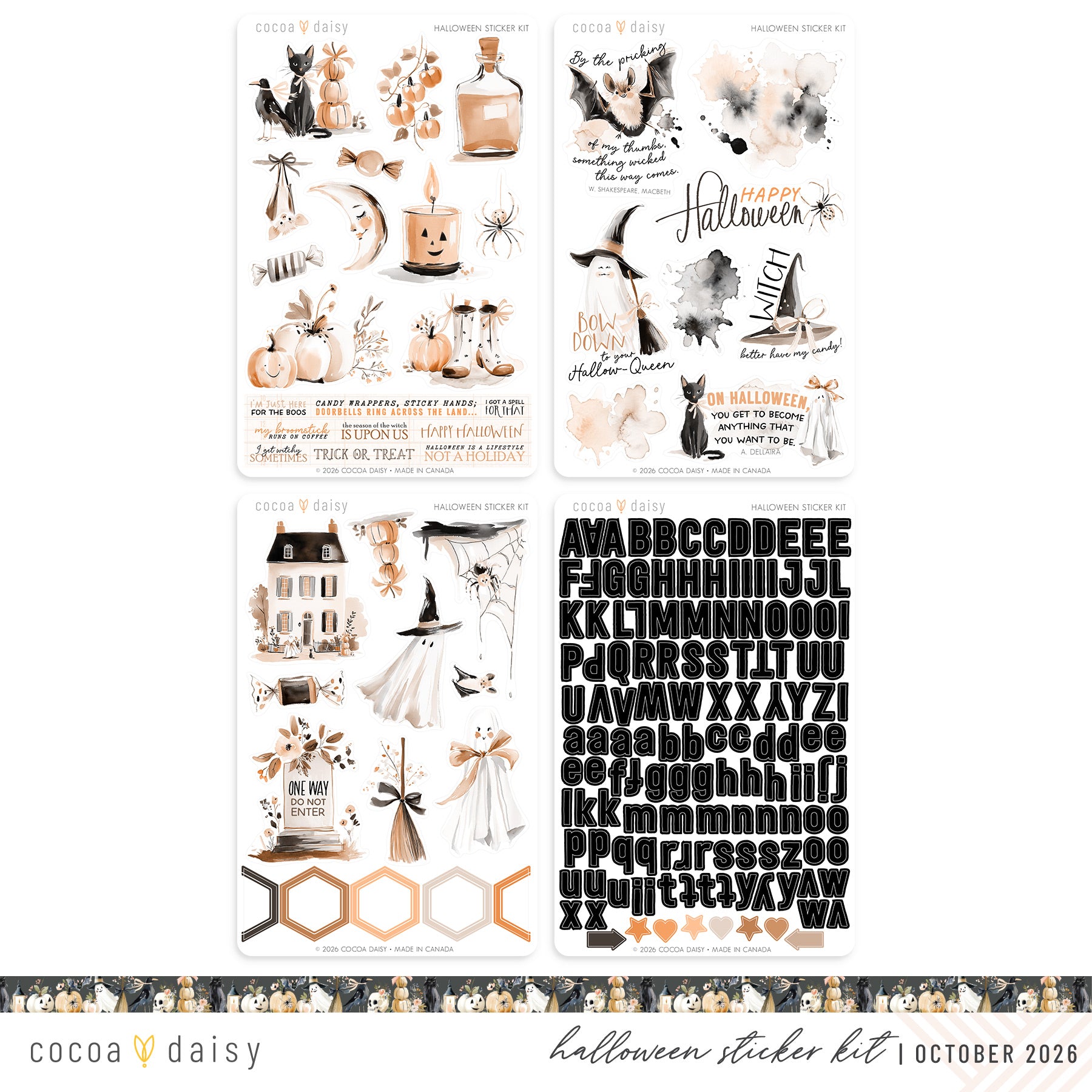PREORDER: Halloween 2026 Bonus Kit Bundle with Sticker Kit - October 2026