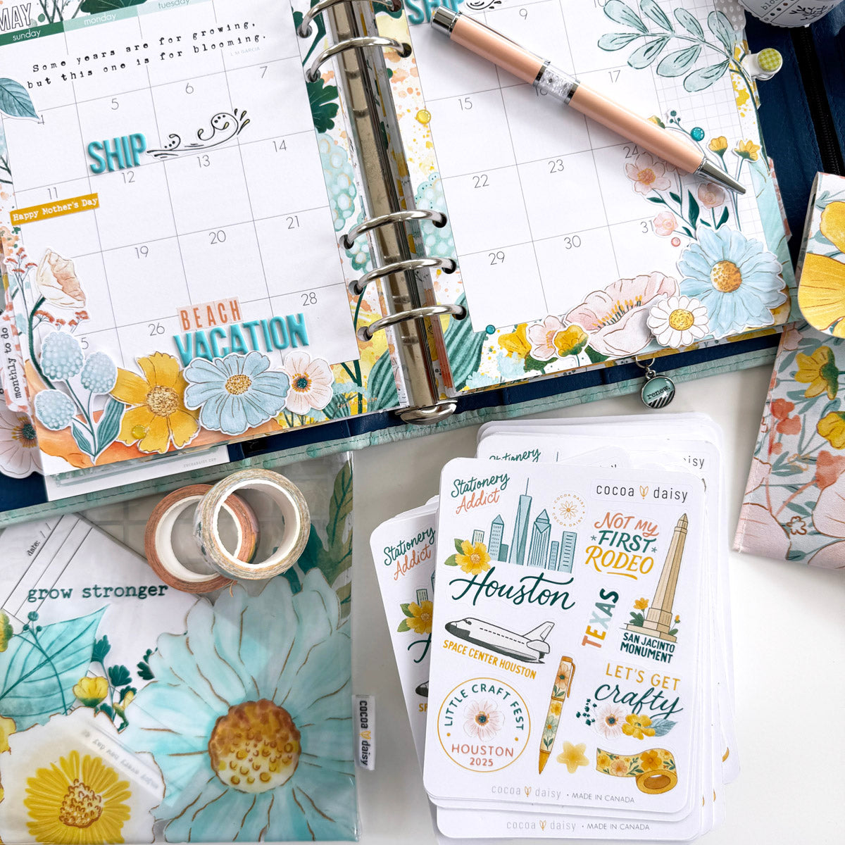 Cocoa Daisy Exclusive "Little Craft Fest - Houston 2025" Sticker Sheet - May 2025