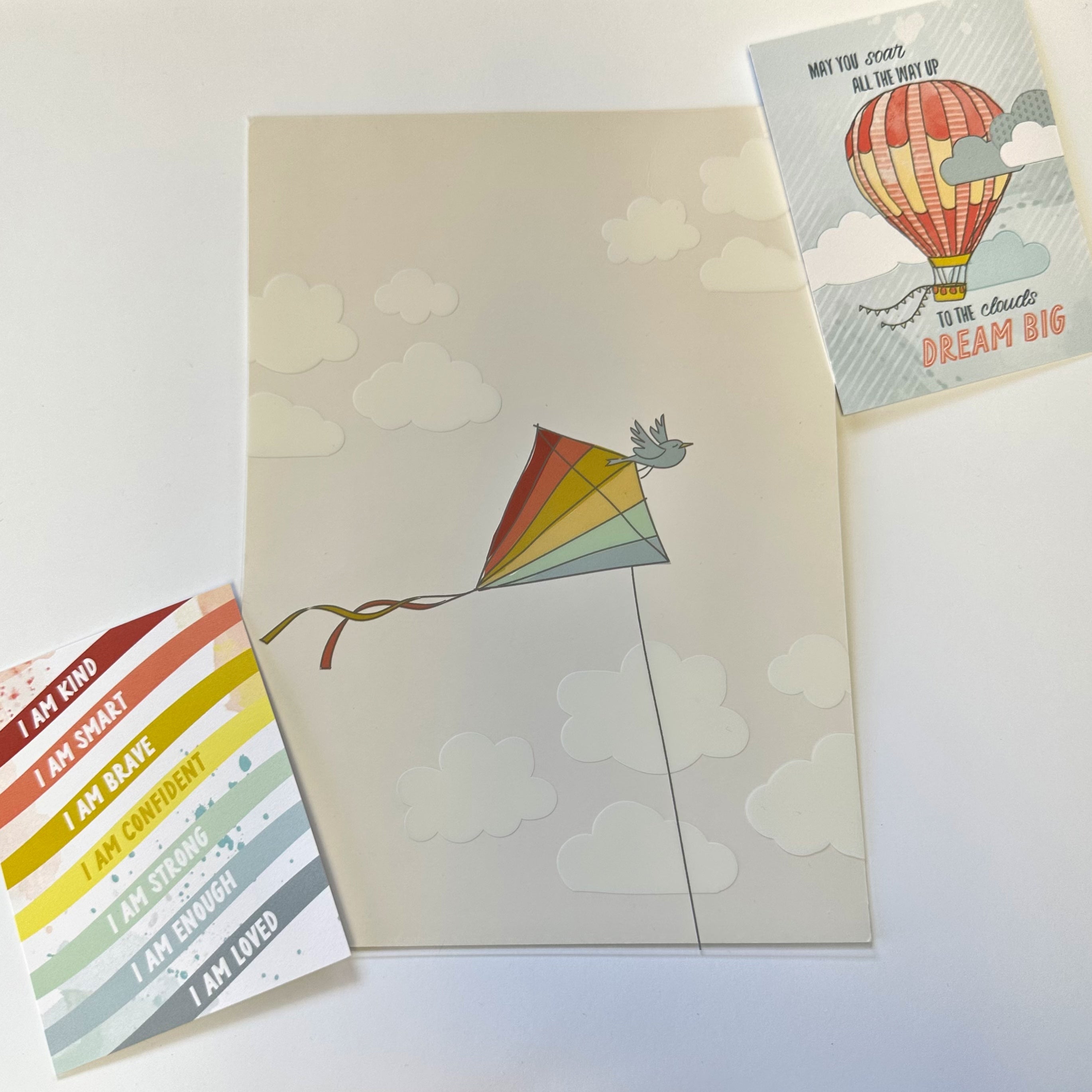 Take Flight "Kite & Clouds" Overlay from the Stationery Kit - April 2024