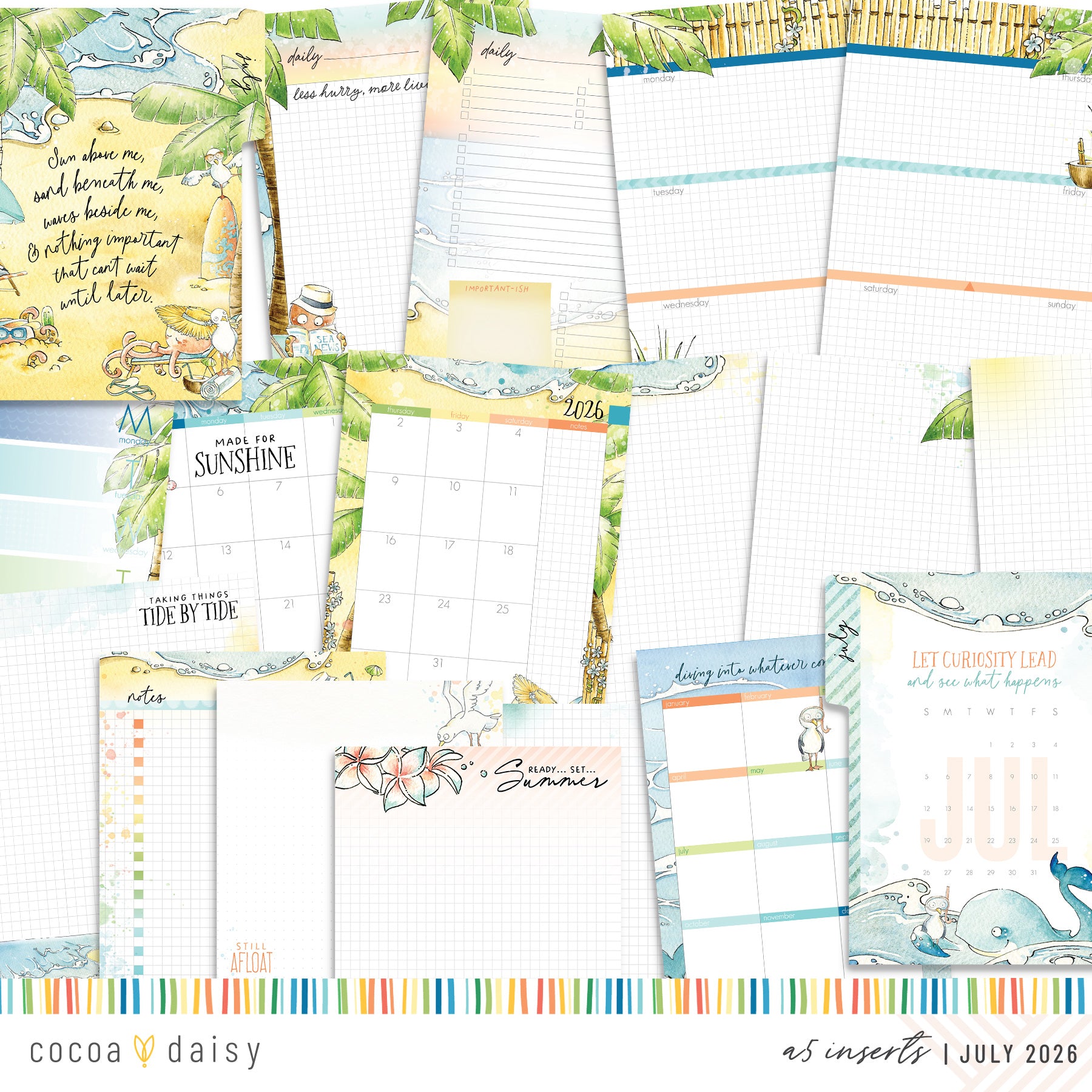 Insert or Notebook Only Subscription - Choose your size - 1 month