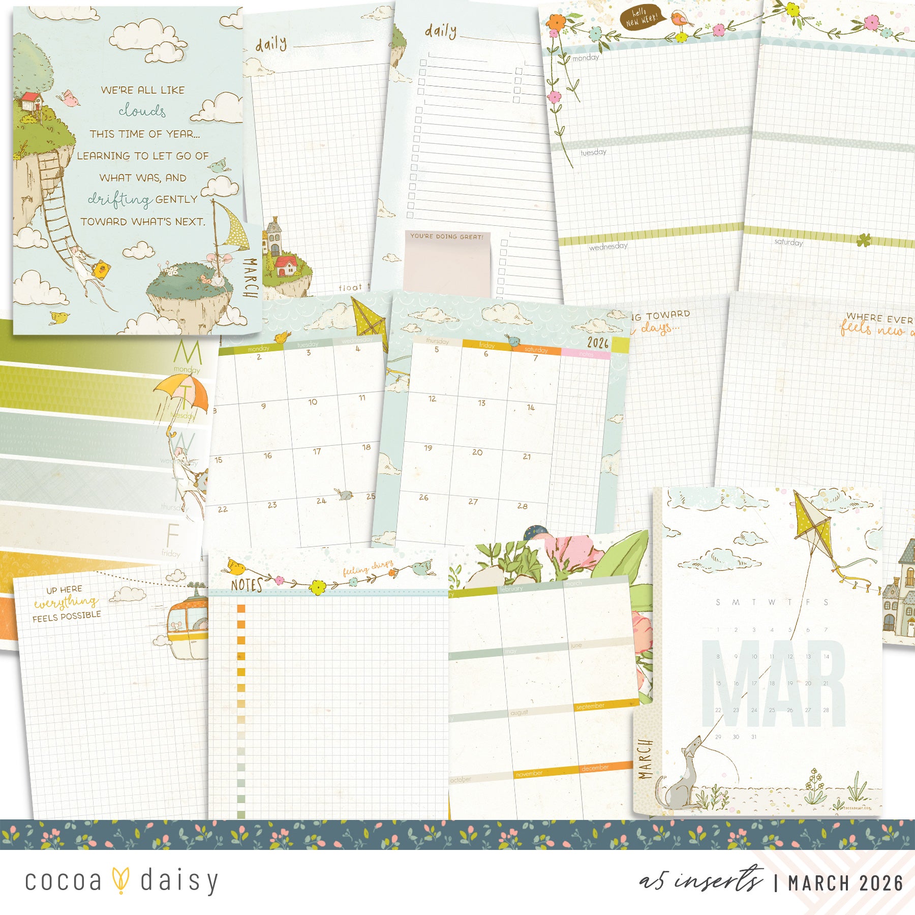 Insert or Notebook Only Subscription - Choose your size - 1 month