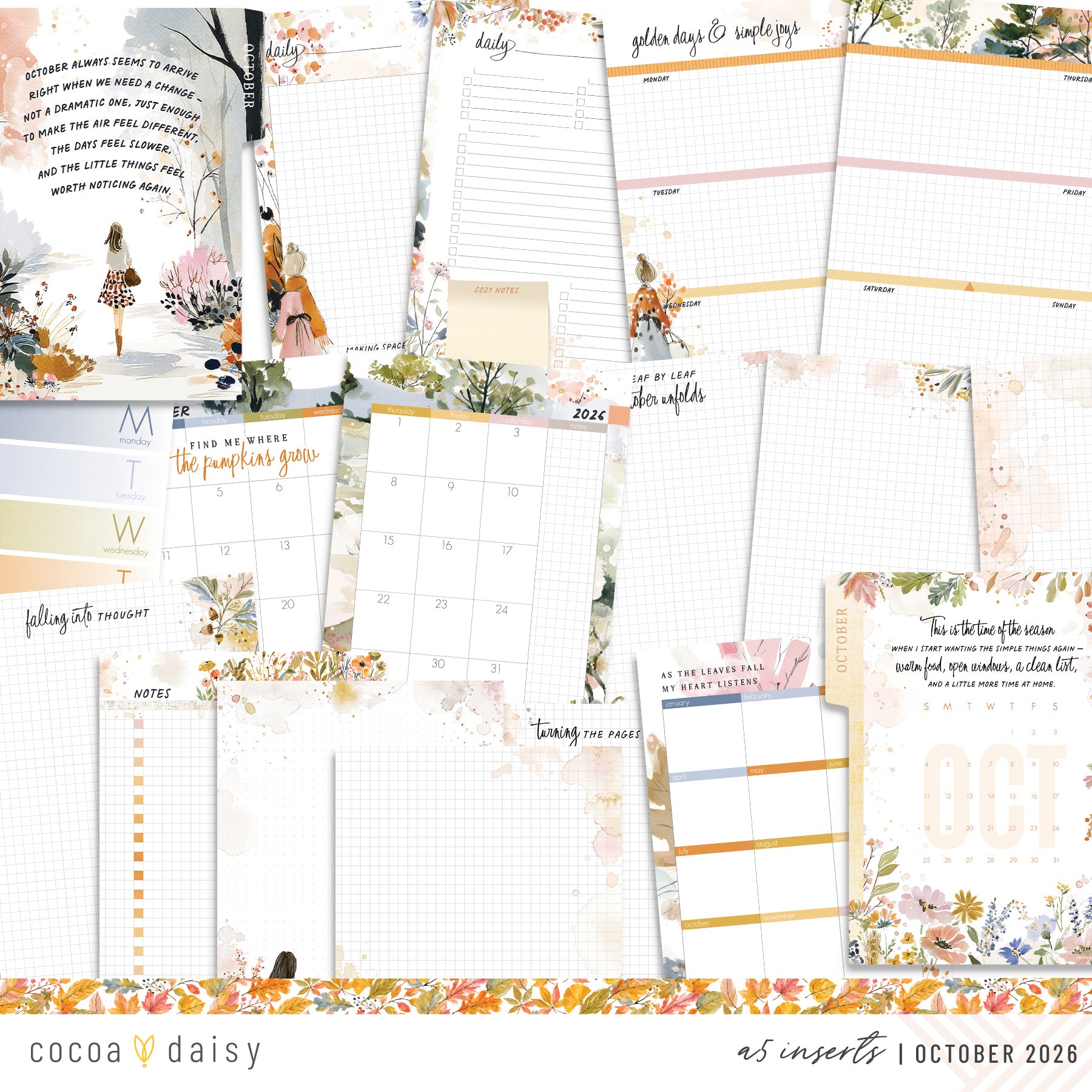Insert or Notebook Only Subscription - Choose your size - 1 month
