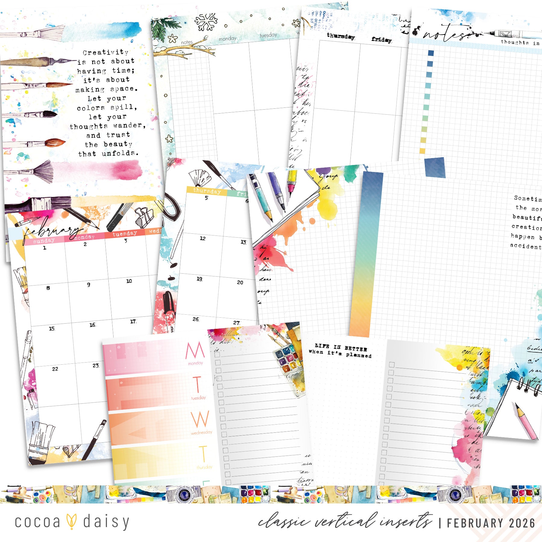 Insert or Notebook Only Subscription - Choose your size - 1 month