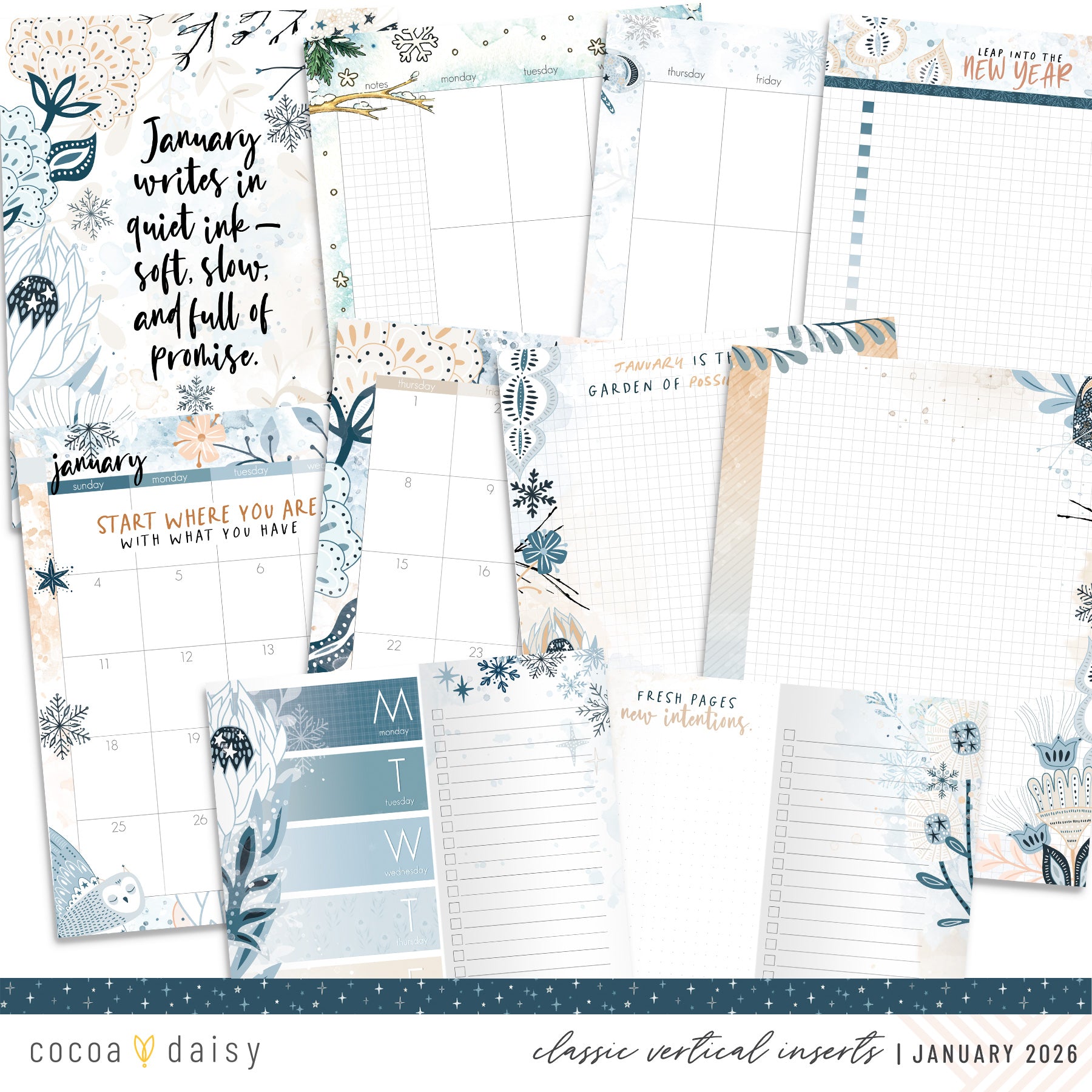 Insert or Notebook Only Subscription - Choose your size - 1 month