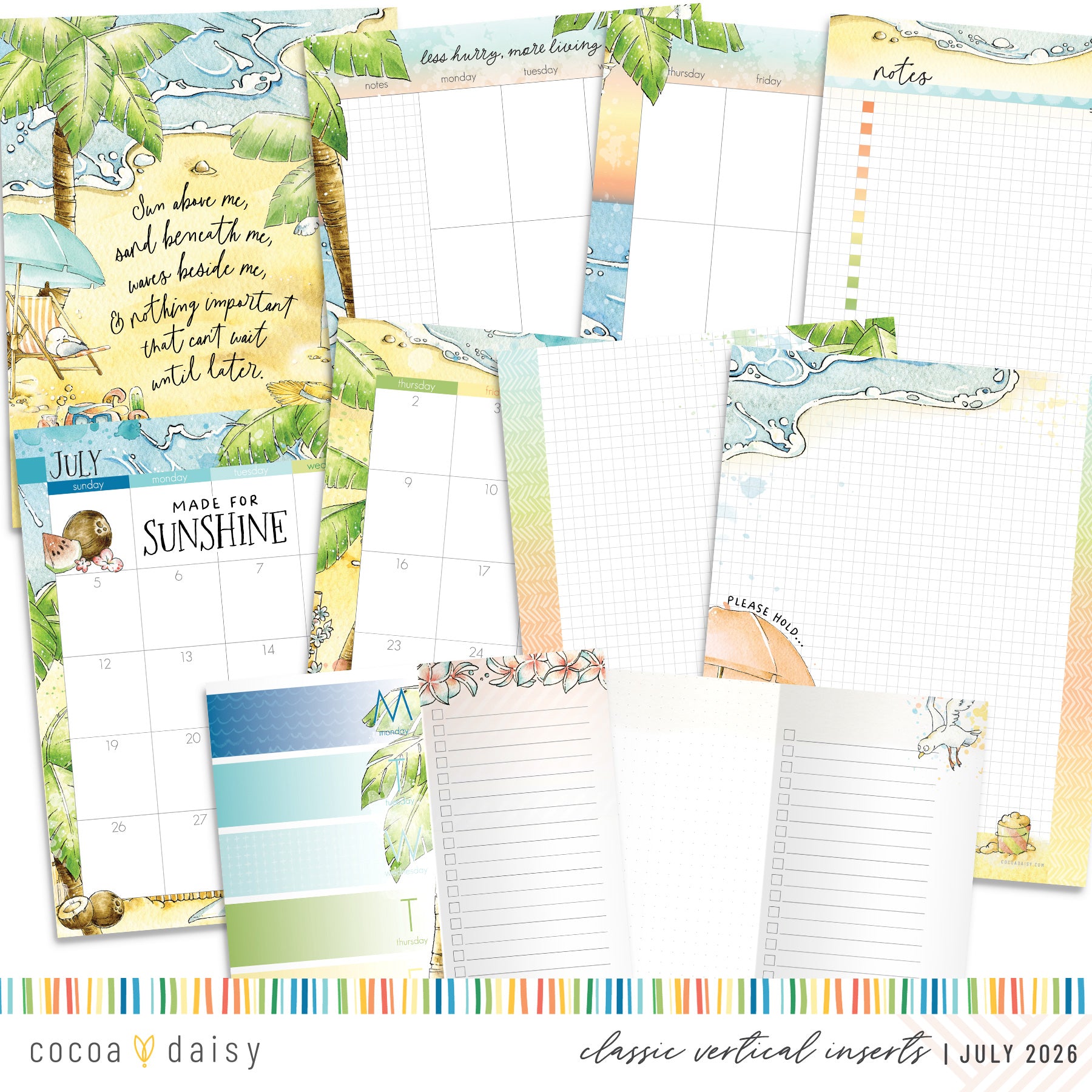 Insert or Notebook Only Subscription - Choose your size - 1 month