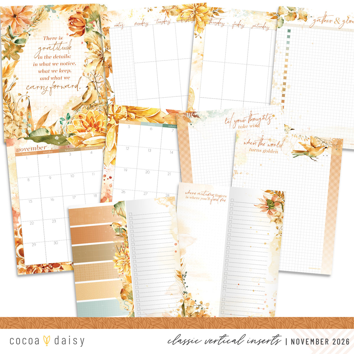 Insert or Notebook Only Subscription - Choose your size - 1 month