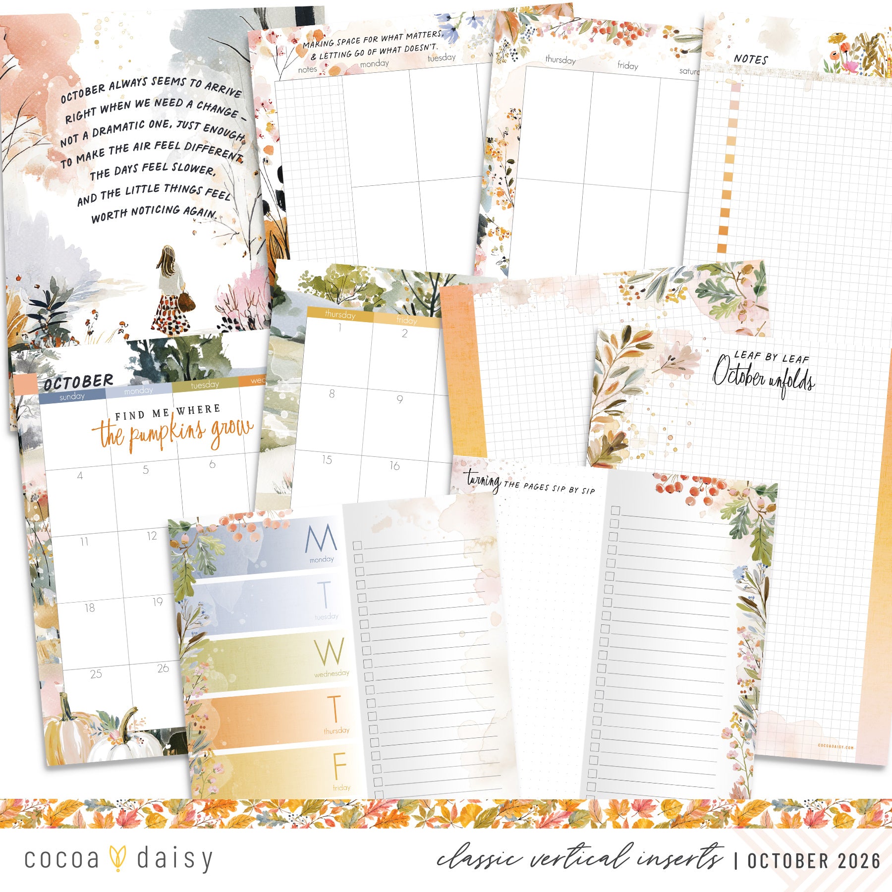 Insert or Notebook Only Subscription - Choose your size - 1 month