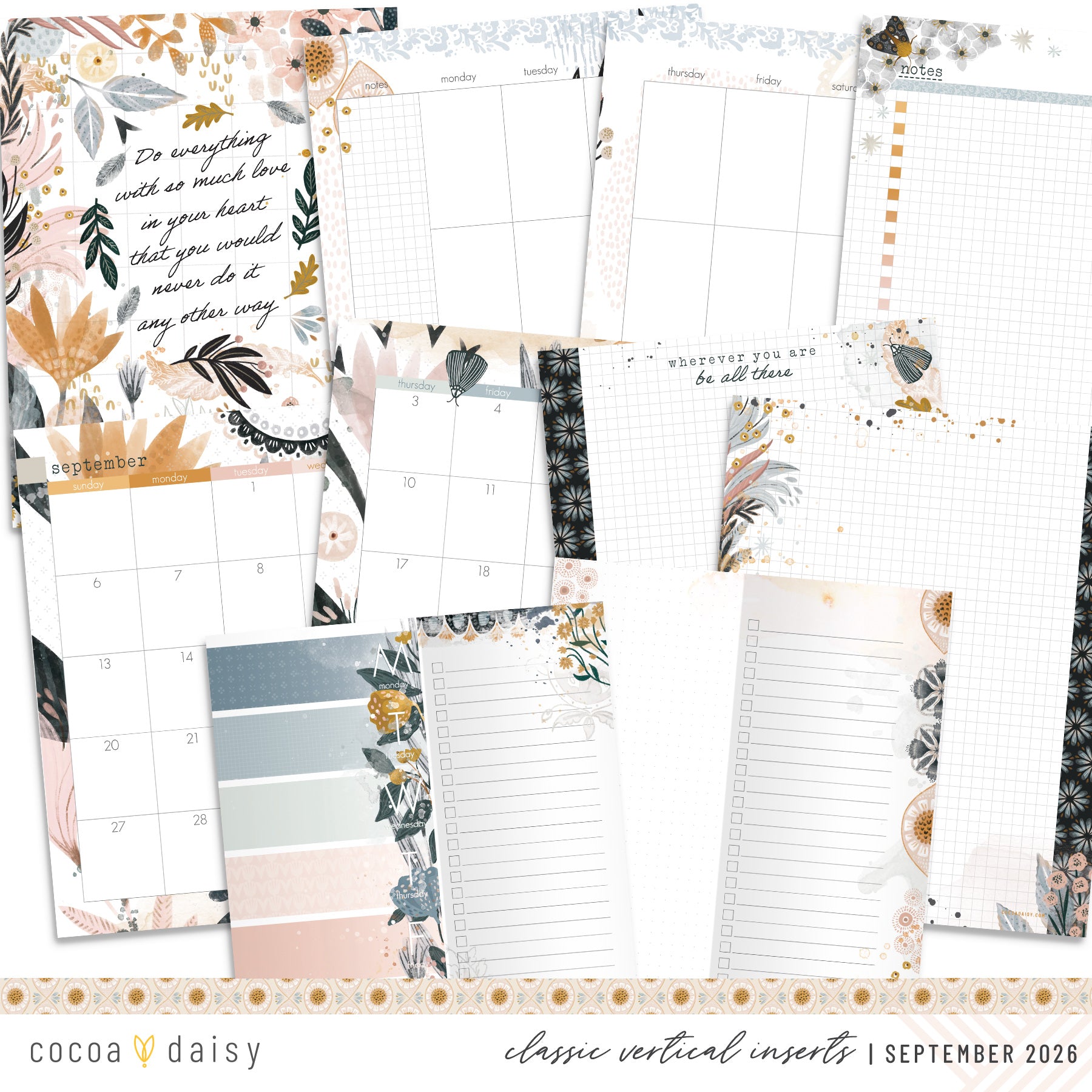 Insert or Notebook Only Subscription - Choose your size - 1 month