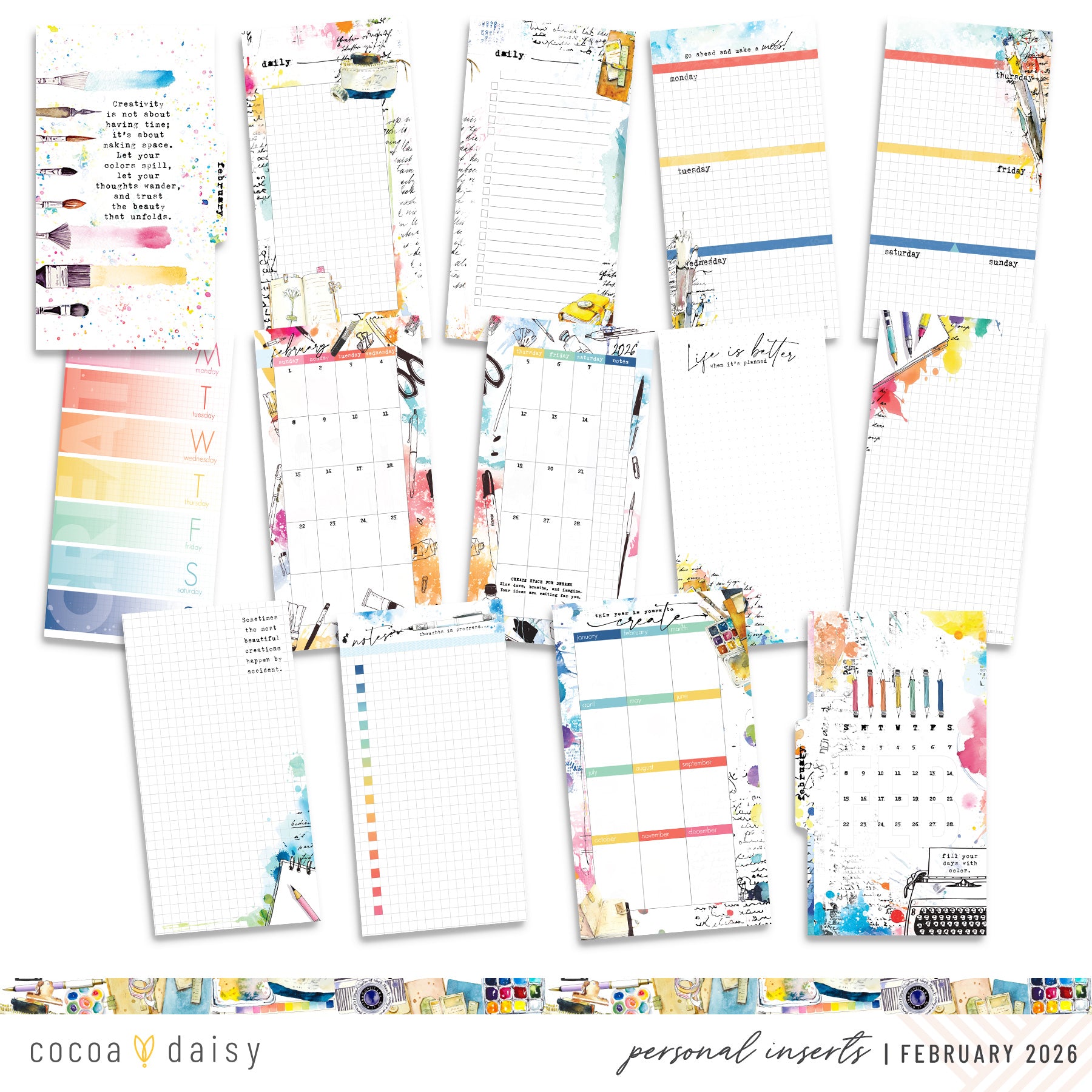 Insert or Notebook Only Subscription - Choose your size - 1 month