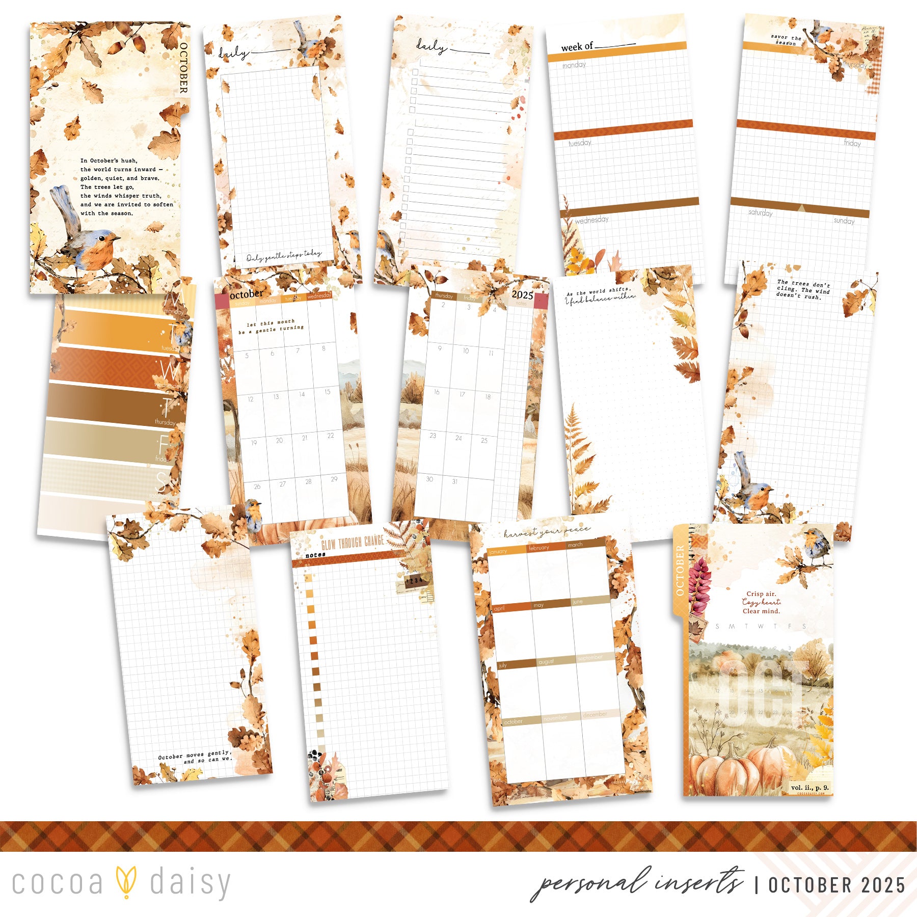 Insert or Notebook Only Subscription - Choose your size - 1 month