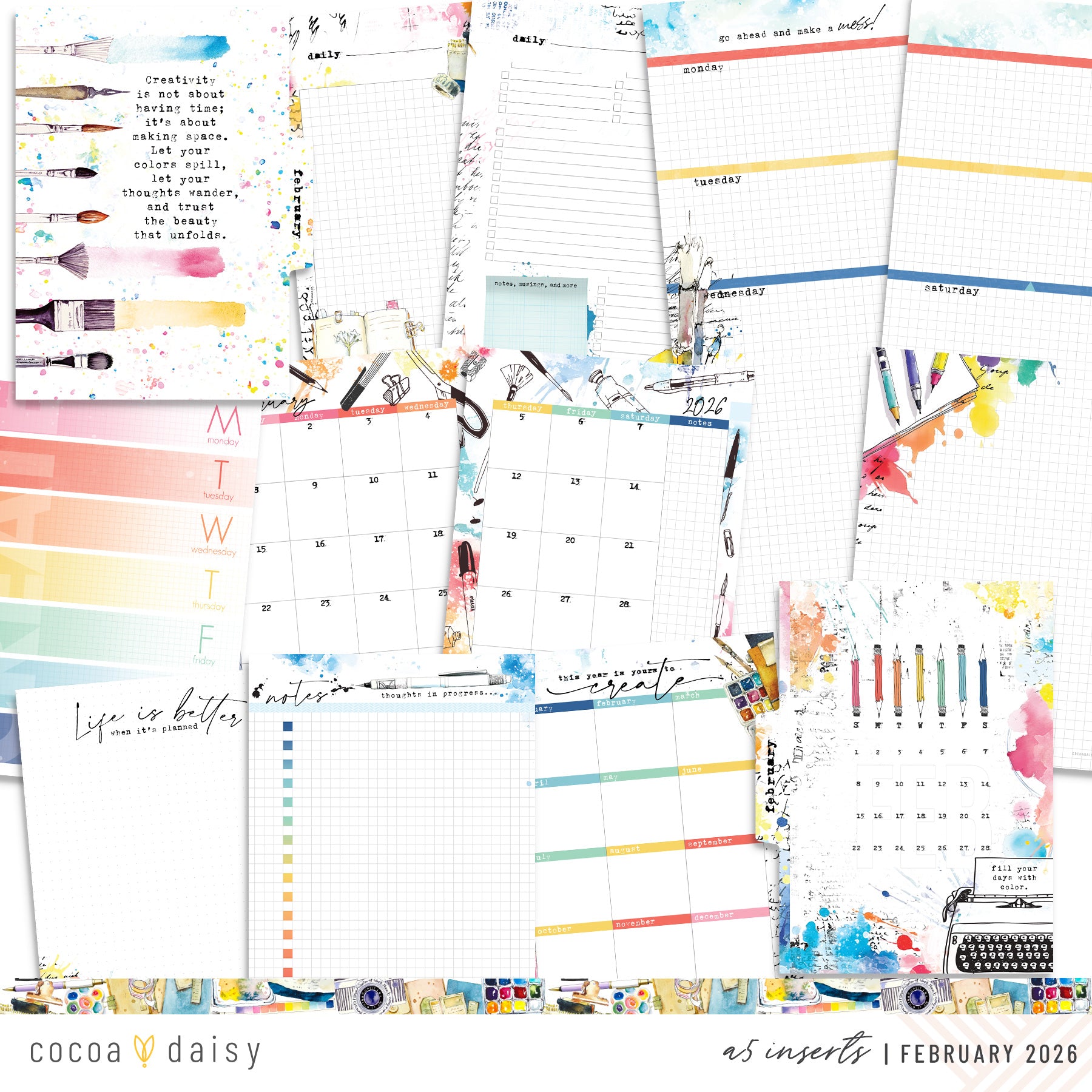 Insert or Notebook Only Subscription - Choose your size - 1 month