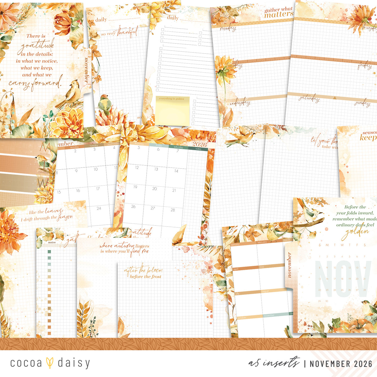 Insert or Notebook Only Subscription - Choose your size - 1 month